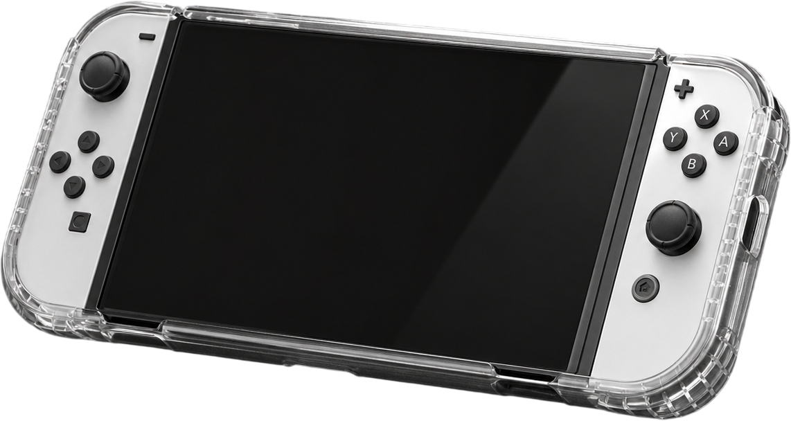 Pgtech GP-341 Silicone Clear Case For Nintendo Switch OLED - Transparent  for sale in Egypt from Games2Egypt