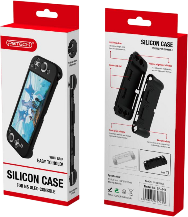 Pgtech GP-341 Silicone Clear Case For Nintendo Switch OLED - Transparent  for sale in Egypt from Games2Egypt