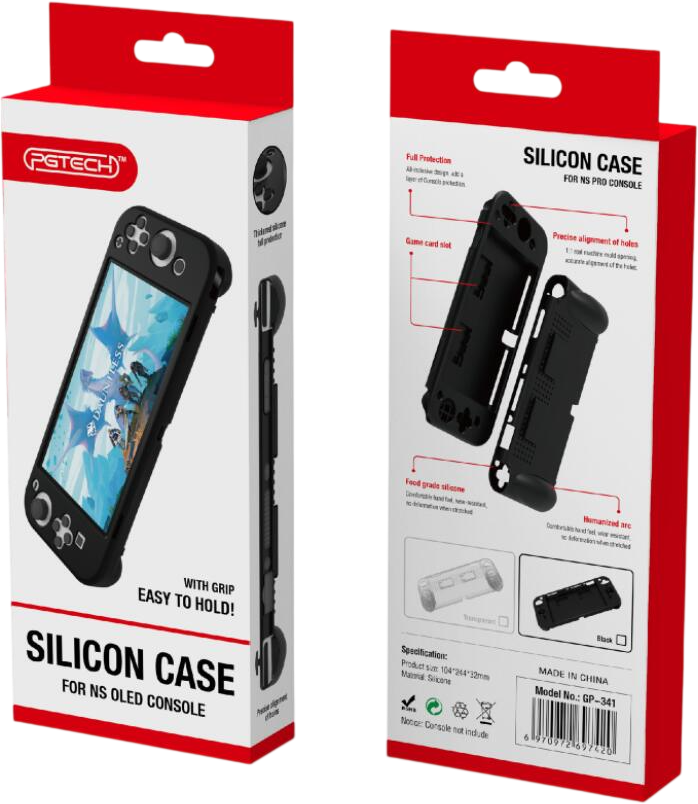 Pgtech GP-341 Silicone Clear Case For Nintendo Switch OLED - Transparent – image 5