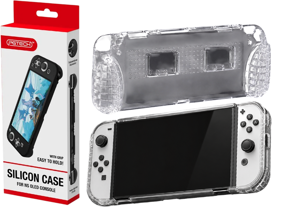 Pgtech GP-341 Silicone Clear Case For Nintendo Switch OLED - Transparent  for sale in Egypt from Games2Egypt