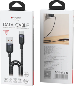 Yesido CA133C USB To Type-C Braided Wire Charging Data Cable - 2M  for sale in Egypt from Games2Egypt