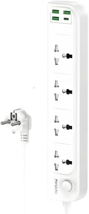 Yesido MC20 High Power Fast Charging Socket - EU Plug - White  for sale in Egypt from Games2Egypt