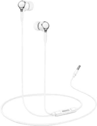 Yesido YH53 Plug Wired Earphone 3.5mm - White  for sale in Egypt from Games2Egypt