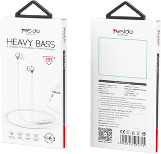 Yesido YH53 Plug Wired Earphone 3.5mm - White  for sale in Egypt from Games2Egypt