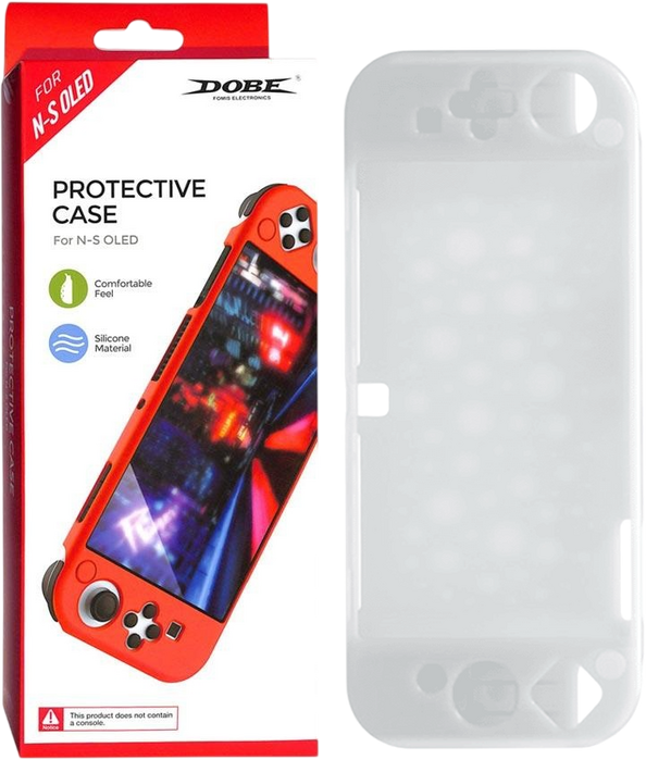 Dobe TNS-1135 Silicone Protective Case For N-S OLED - White  for sale in Egypt from Games2Egypt