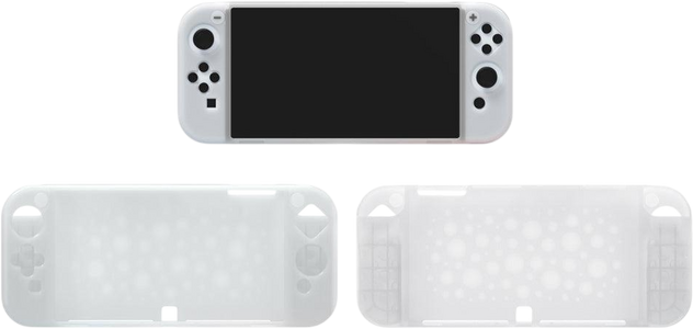 Dobe TNS-1135 Silicone Protective Case For N-S OLED - White  for sale in Egypt from Games2Egypt