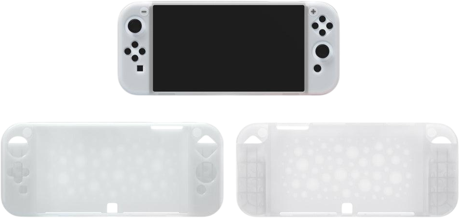 Dobe TNS-1135 Silicone Protective Case For N-S OLED - White  for sale in Egypt from Games2Egypt