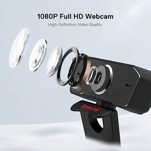 Redragon GW801 Hitman Plus Streaming & Gaming Webcam - Black  for sale in Egypt from Games2Egypt