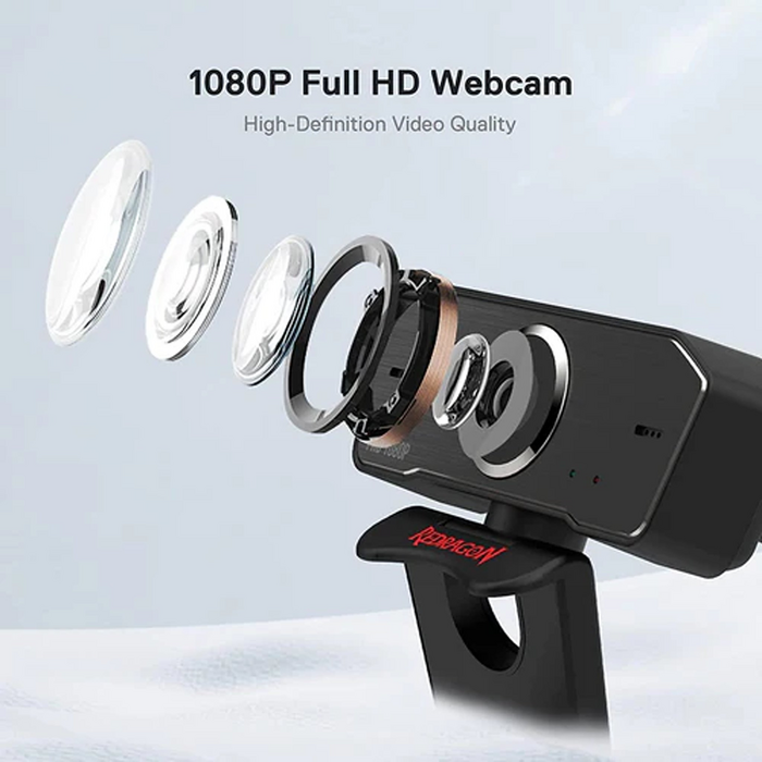 Redragon GW801 Hitman Plus Streaming & Gaming Webcam - Black  for sale in Egypt from Games2Egypt