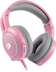 Redragon H270 Mento Wired RGB Gaming Headphone - Pink  for sale in Egypt from Games2Egypt