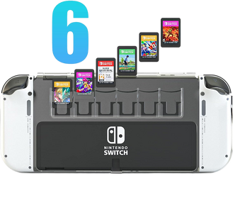 Dobe TNS-1141 Nintendo Switch OLED Crystal Case - Transparent  for sale in Egypt from Games2Egypt