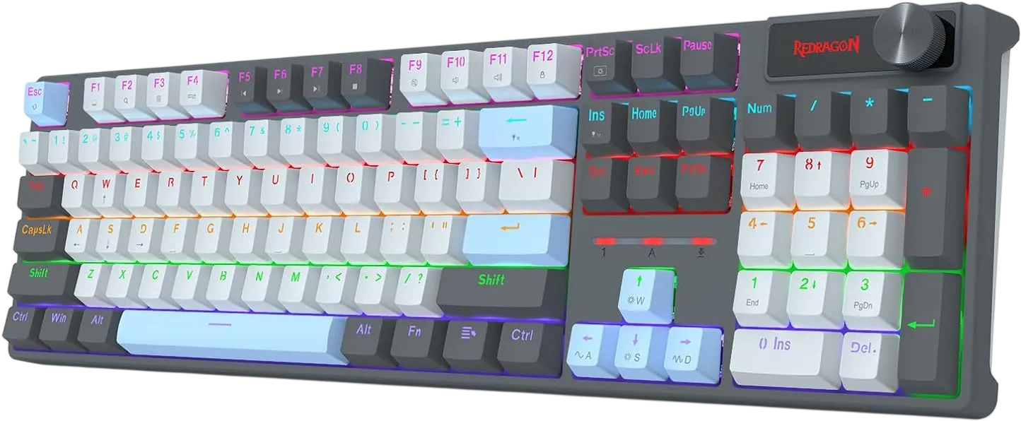 Redragon K718 Mechanical Wired Rainbow Gaming Keyboard  for sale in Egypt from Games2Egypt