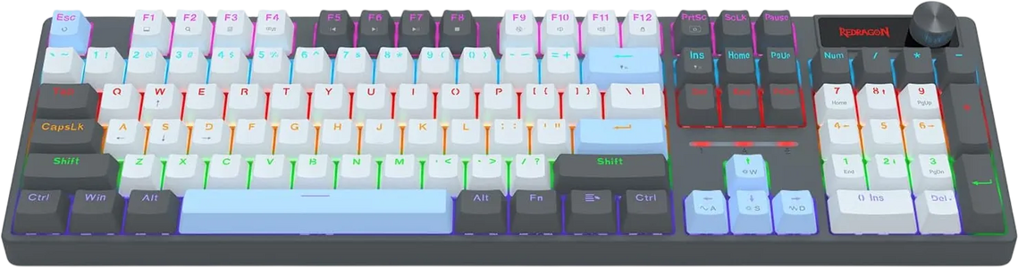 Redragon K718 Mechanical Wired Rainbow Gaming Keyboard  for sale in Egypt from Games2Egypt