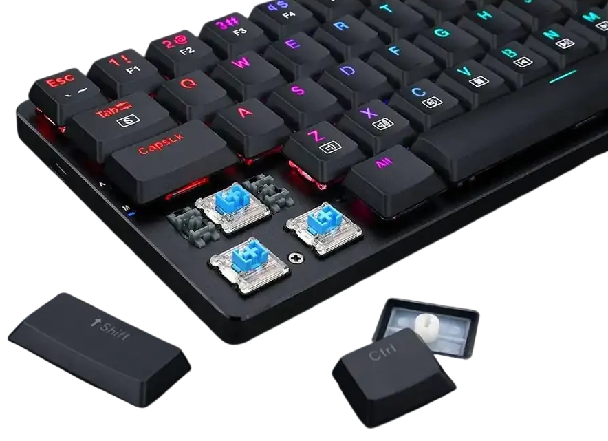 Redragon K626P Ashe Low Profile Mechanical Wired RGB Gaming Keyboard  for sale in Egypt from Games2Egypt