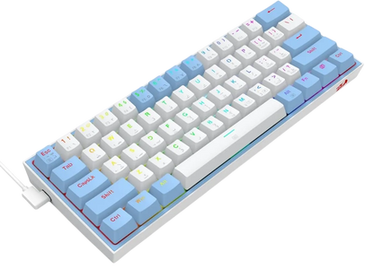 Redragon K617 Fizz Wired Mechanical RGB Gaming Keyboard - White/blue  for sale in Egypt from Games2Egypt