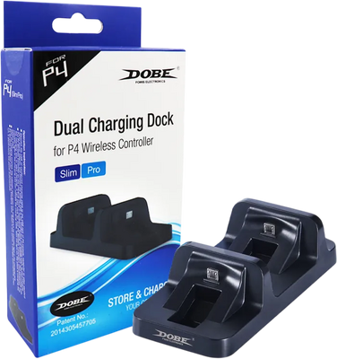 Dobe TP4-002 PS4 Dual Charging Dock for PS4 Controller - Open Sealed