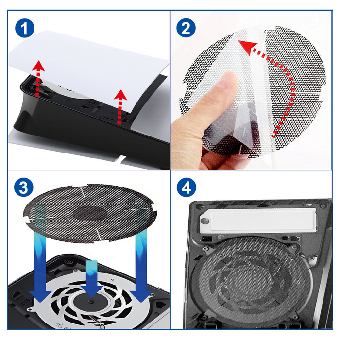 Ipega Fan Dust Filter 2-PCS Pack for PS5 Silm Pro  for sale in Egypt from Games2Egypt