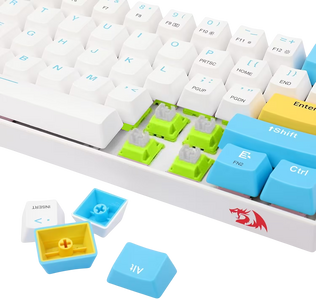 Redragon K530 Pro Draconic 60% Wireless Mechanical Gaming Keyboard White switch - White/Blue   for sale in Egypt from Games2Egypt