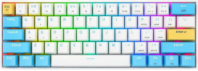 Redragon K530 Pro Draconic 60% Wireless Mechanical Gaming Keyboard White switch - White/Blue   for sale in Egypt from Games2Egypt
