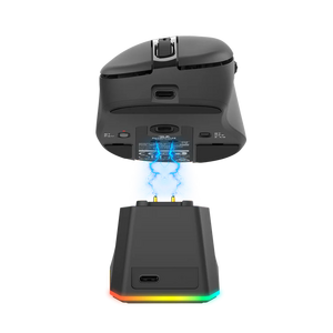 Redragon M998-STD-1K Tri-Mode Mouse with RGB Charging Dock - Black  for sale in Egypt from Games2Egypt