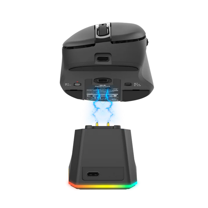 Redragon M998-STD-1K Tri-Mode Mouse with RGB Charging Dock - Black  for sale in Egypt from Games2Egypt