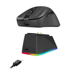 Redragon M998-STD-1K Tri-Mode Mouse with RGB Charging Dock - Black  for sale in Egypt from Games2Egypt