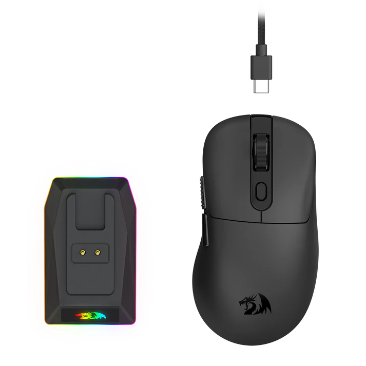 Redragon M998-STD-1K Tri-Mode Mouse with RGB Charging Dock - Black – image 4