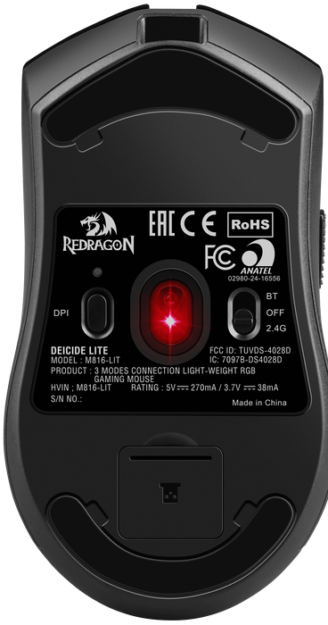 Redragon M816-LIT DEICIDE LITE RGB Wireless Gaming Mouse - Black  for sale in Egypt from Games2Egypt