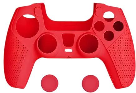 DOBE TP5-0559 PS5 Silicone Protective Kit with Grips - Red -  for sale in Egypt from Games2Egypt