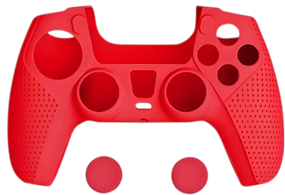 DOBE TP5-0559 PS5 Silicone Protective Kit with Grips - Red