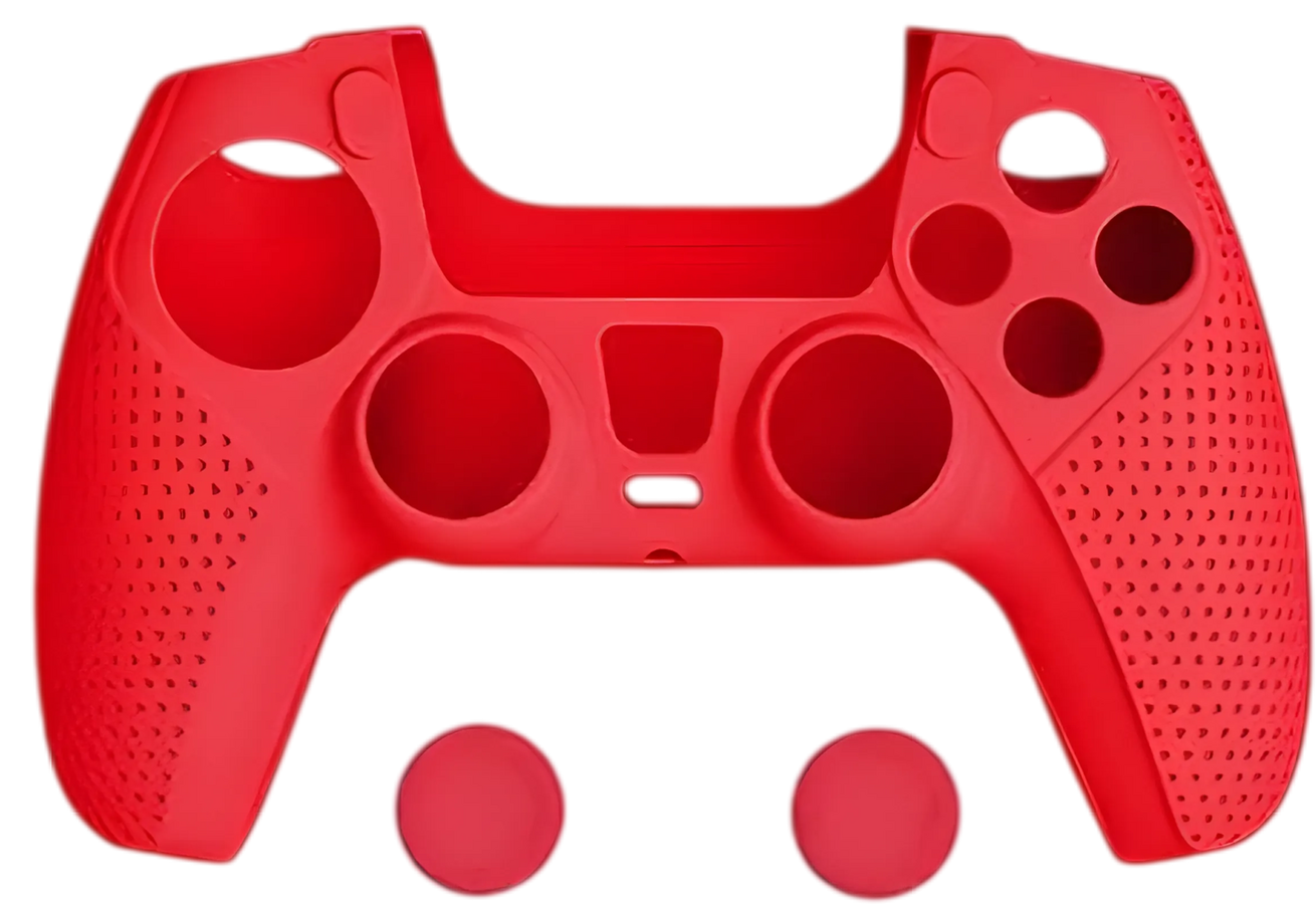 DOBE TP5-0559 PS5 Silicone Protective Kit with Grips - Red