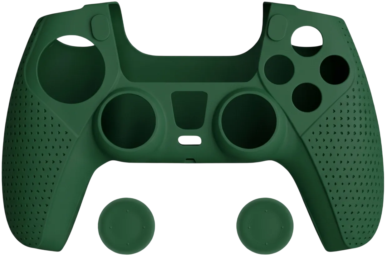 DOBE TP5-0559 PS5 Silicone Protective Kit with Grips - Dark Green