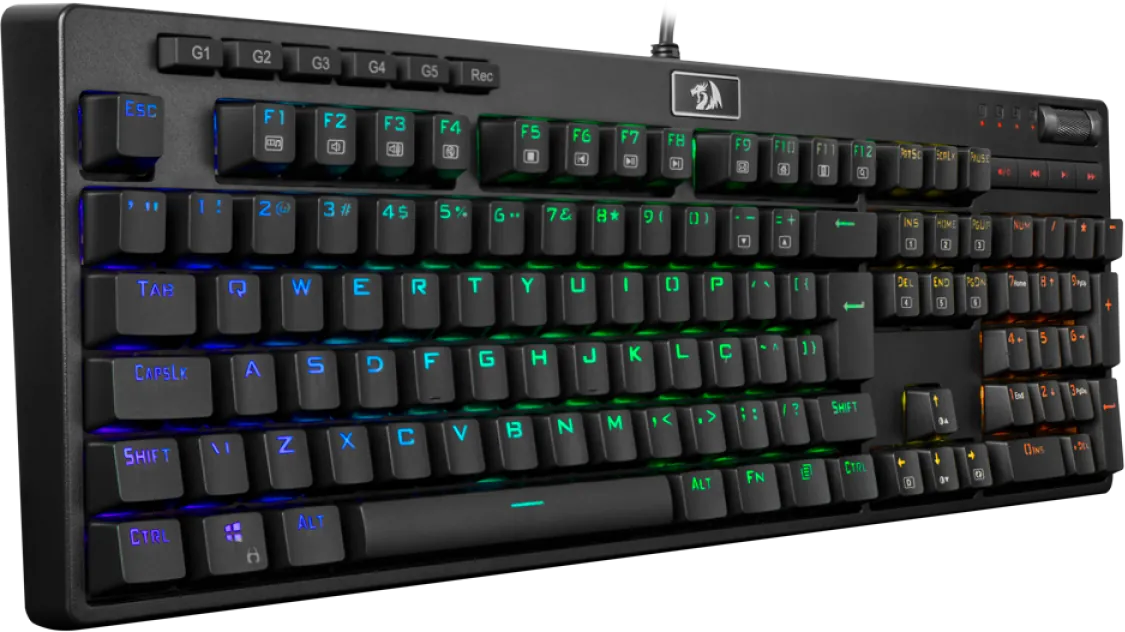  Redragon K579 Wired Mechanical RGB Gaming Keyboard - Black  for sale in Egypt from Games2Egypt