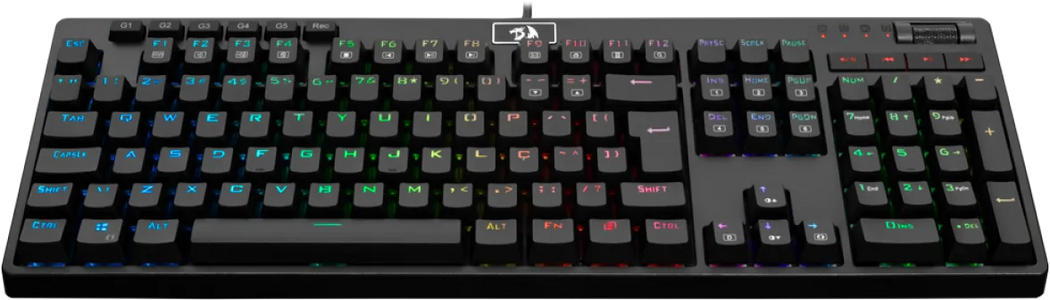  Redragon K579 Wired Mechanical RGB Gaming Keyboard - Black  for sale in Egypt from Games2Egypt