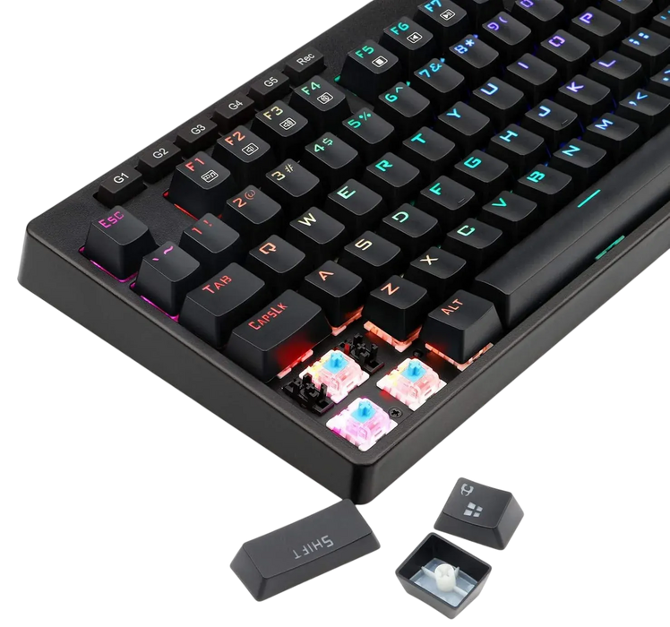  Redragon K579 Wired Mechanical RGB Gaming Keyboard - Black  for sale in Egypt from Games2Egypt