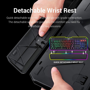  Redragon K555-R Wired Mechanical Rainbow Gaming Keyboard - Black  for sale in Egypt from Games2Egypt