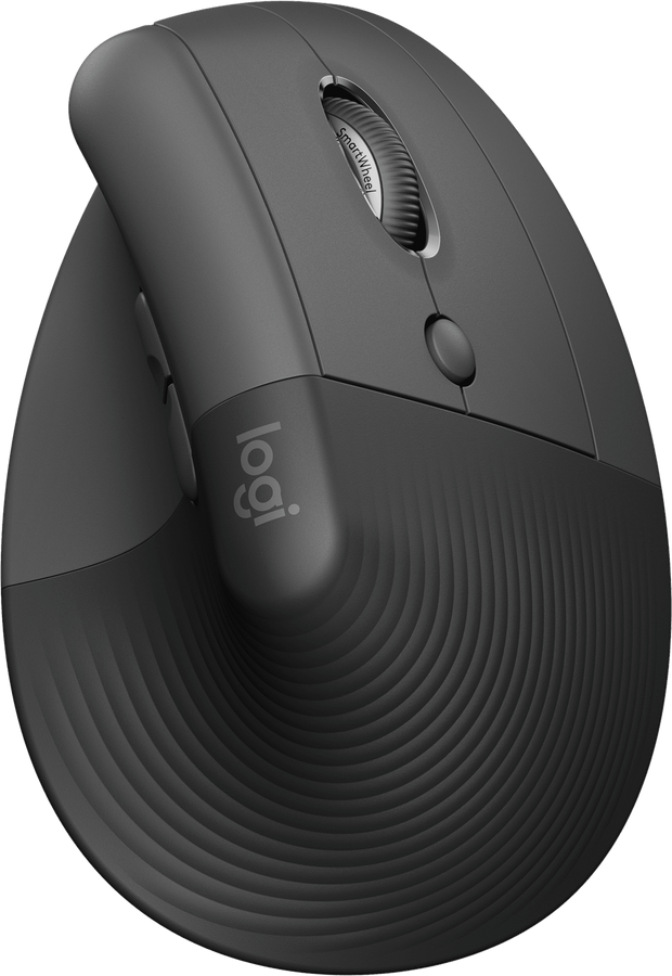 Logitech Lift Vertical Ergonomic Wireless Mouse - Graphite