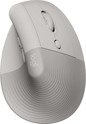 Logitech Lift Vertical Ergonomic Wireless Mouse - Sand