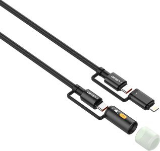 LDNIO LC19 3-in-1 65W Fast Charging Cable with LED Light 1.2M  for sale in Egypt from Games2Egypt