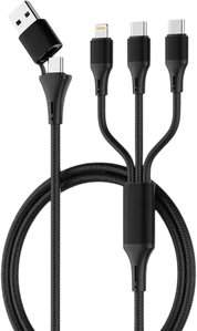 LDNIO LC97uc 100W 2 In 3 Fast Charging Data Cable 1.2m