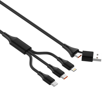 LDNIO LC97uc 100W 2 In 3 Fast Charging Data Cable 1.2m  for sale in Egypt from Games2Egypt
