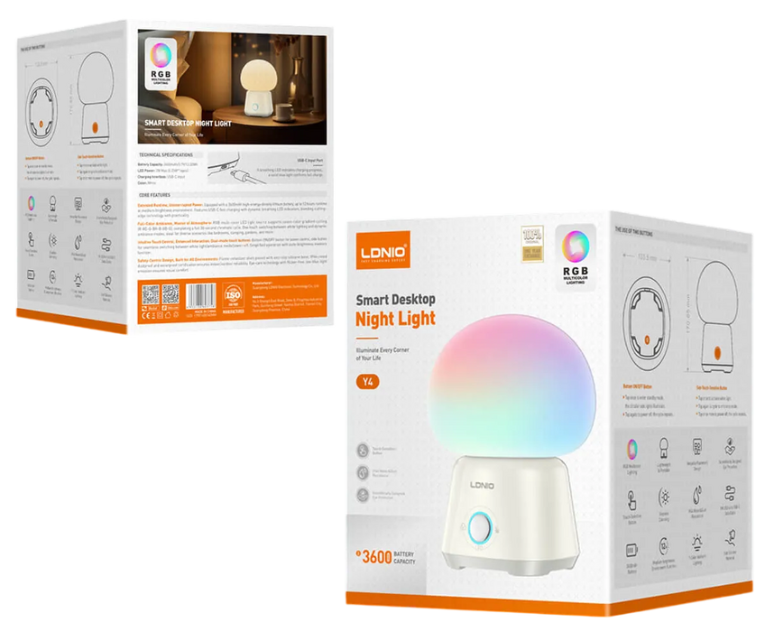 LDNIO Y4 Smart RGB Night Light  for sale in Egypt from Games2Egypt