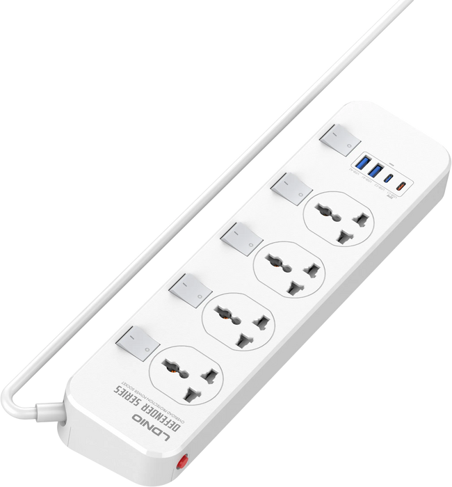 LDNIO SC4408C Extension Power Socket 4AC 2USB+2USB-C Power Strip  for sale in Egypt from Games2Egypt