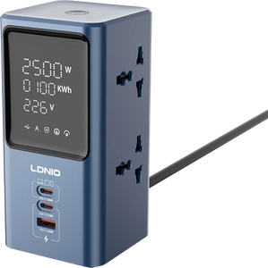 LDNIO SC2 45W Universal Power Strip With LED Display