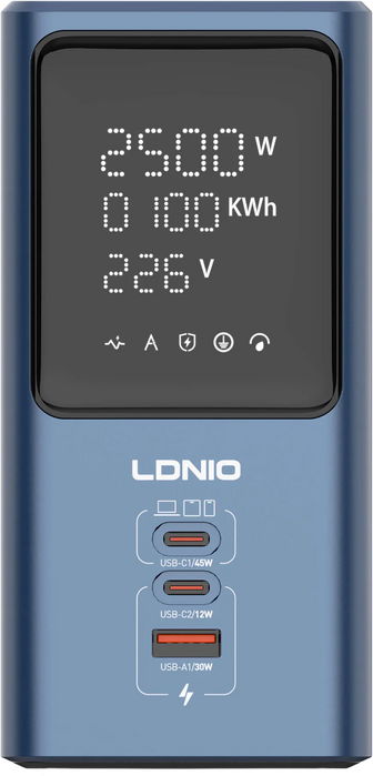 LDNIO SC2 45W Universal Power Strip With LED Display  for sale in Egypt from Games2Egypt