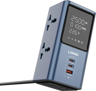 LDNIO SC2 45W Universal Power Strip With LED Display  for sale in Egypt from Games2Egypt
