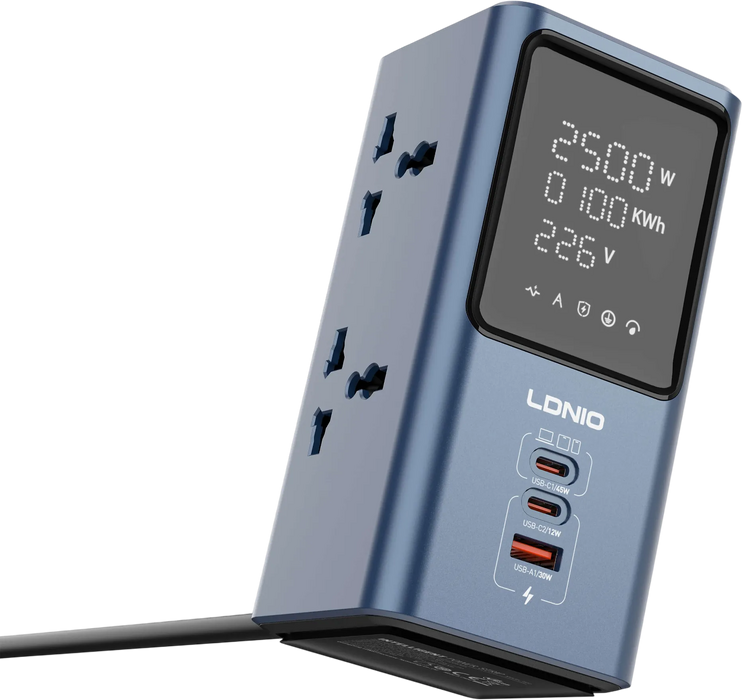LDNIO SC2 45W Universal Power Strip With LED Display  for sale in Egypt from Games2Egypt