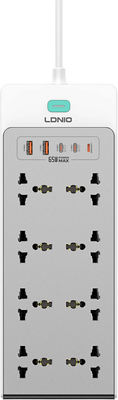 LDNIO SC4 GaN 65W Desktop Power Strip - 2M