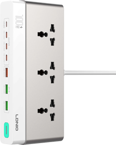 LDNIO SC3 GaN 100W PD Desktop Power Strip - 2M -  for sale in Egypt from Games2Egypt