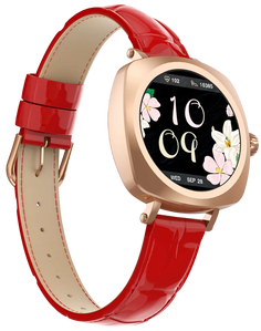 LDNIO SW03 The Small Square-Shaped Smartwatch - Rose Gold/Red  for sale in Egypt from Games2Egypt